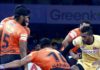 PRO KABADDI : Match 1;: Telagu Titans vs U Mumba:; Match 2: Benguluru Bulls vs Patana Pirates
