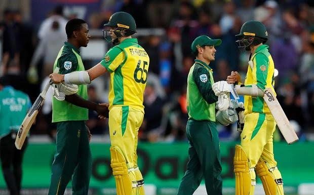World Cup 2019: South Africa beat Australia in a last league match; Australia finish at Second spot in the point table.
