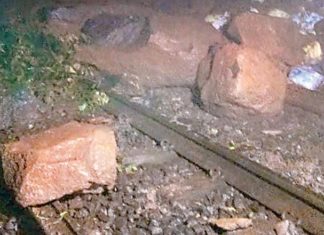 मुंबई-पुणे रेल्वे मार्गावर पुन्हा दरड कोसळली, दोन्हीही बाजूची वाहतूक बंद.