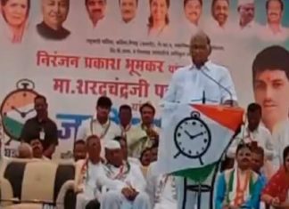 शरद पवार यांची बार्शी मध्ये जोरदार प्रचार सभा