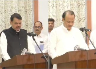 महाराष्ट्रात राजकीय भूकंप: देवेंद्र फडणवीस पुन्हा मुख्यमंत्री तर अजित पवार उमुख्यमंत्री