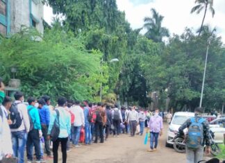 कल्याण डोंबिवली महानगरपालिकेचा गलथान कारभार, थेट भरती प्रक्रियेत सोशिल डीस्तन्स चा फज्जा