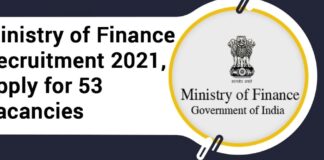 Job: अर्थ मंत्रालय (Finance Ministry)