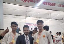 राज्यस्तरीय कराटे स्पर्धेत पार्थ आणि हिमांशुने कोरले सुवर्ण पदकावर नाव